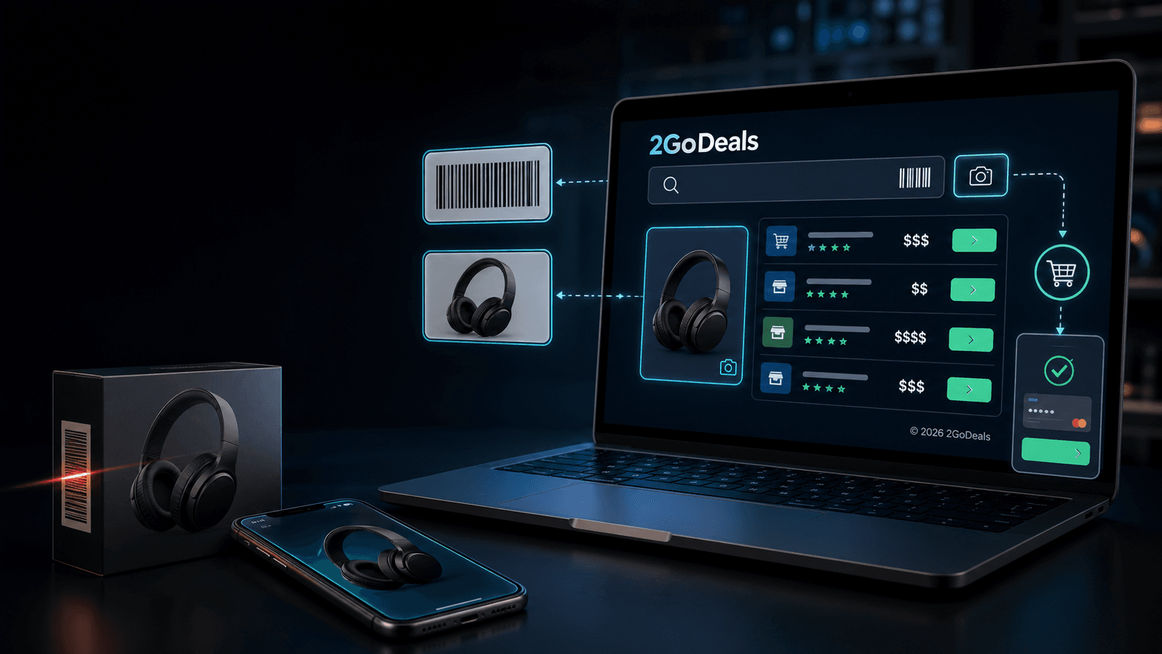 2GoDeals — search, compare, find the best price